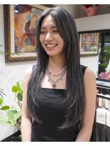 グッドフェローズ キタホリエ(GoodFellas kitahorie) 透明感抜群レイヤーカット×ブルーグレーハイトーンブリーチ艶感