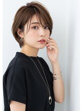 アーサス ヘアー デザイン 石岡店(Ursus hair Design by HEADLIGHT)&nbsp;雰囲気変わる◎前髪ありの大人ショートボブ　20代30代40代50代