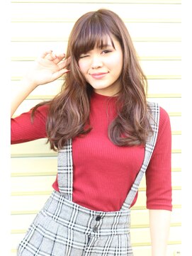 ノラ ヘアーサロン(NORA HAIR SALON) NORA【ERI】グレージュラベンダーアッシュ小顔くせ毛風カール