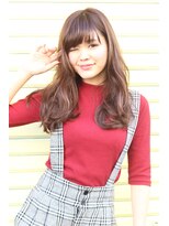 ノラ ヘアーサロン(NORA HAIR SALON) NORA【ERI】グレージュラベンダーアッシュ小顔くせ毛風カール