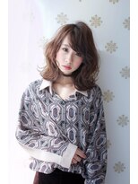 ヘア デザイン ハルプ(hair design HALB)&nbsp;波ウェーブ ミディ