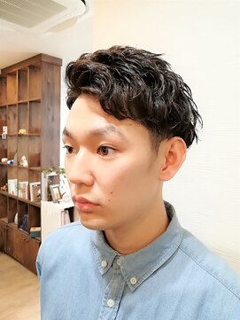 ヘアースペースシャルム (HAIR SPACE Charme) 七三ウェーブ　ツーブロック　ジェントル♪