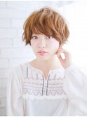 柔らかいショートミックススタイル