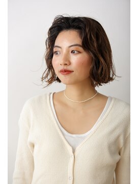 オーガニックエコ 川越(organic+eco) 外ハネ切りっぱなしボブ【川越/イルミナカラー/ヘッドスパ】