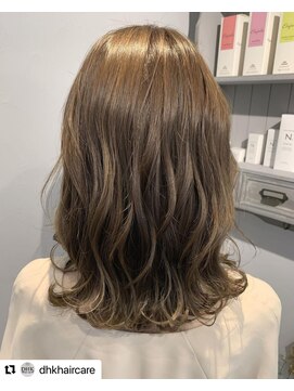 ヘア ケア ディエイチケー(HAIR CARE DHK) ニュアンスウエーブ+ベージュカラー