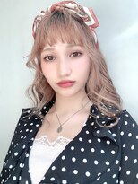 アイティー バイ アルバム 中野店(IT by ALBUM) ふわふわガーリーヘア_くびれミディイヤリングカラー_28327