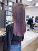 切りっぱなしpink lavender♪髪質改善/ハイトーン/ダブルカラー