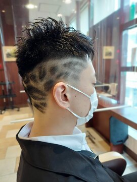 アース 菊名店(HAIR&MAKE EARTH) 豹柄バリカンアート