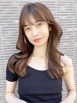 アイティー バイ アルバム 中野店(IT by ALBUM) 韓国風くびれヘア_チェリーブラウンフェミニンロング_18722