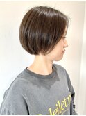 【FOLK】透明感グレージュ☆似合わせパツっとショートボブ♪