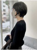 大人可愛い30代40代50ショートボブショート丸みショート