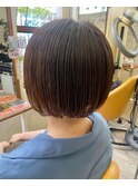 イルミナカラー/透け感/ショート/ショートボブ/20代30代40代