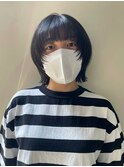 ショートウルフ/ショートレイヤー/ボブレイヤー/暗めカラー艶髪