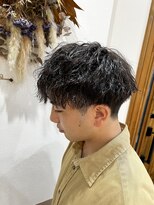 フゥカ 類家店(fuka)&nbsp;刈り上げ◎マッシュ×ツイストスパイラルパーマ@八戸20代30代