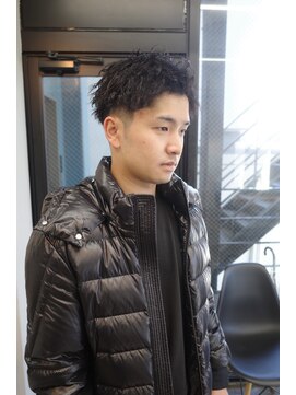 スレイ 西宮(SLAY) 波巻きハイライトアップバングツーブロックマッシュ