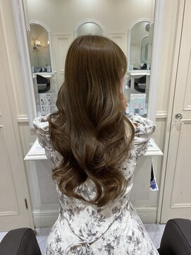 サロンドウィズ 本店 本八幡(Salon de With) 【ロング】ミントベージュ/艶カラー/透明感◎30代40代50代