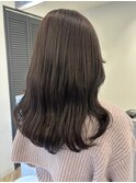 ブリーチなしダブルカラーピンクベージュカラーブラウン韓国30代