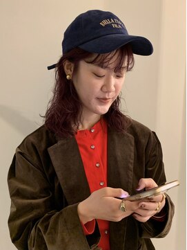 ユニコ(unico) カシスレッド/パーマスタイリング