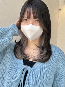 ミーム 原宿 表参道(meme) ”インナーカラー×ワンカールレイヤー