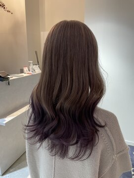 アヴァンスアンス 広島袋町店(AVANCE.ens) グラデーションカラー紫