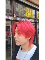 ザセカンド(THE 2nd)&nbsp;ウルフスタイル×ハイトーンカラー(レッド)