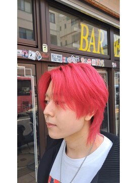 ザセカンド(THE 2nd) ウルフスタイル×ハイトーンカラー(レッド)