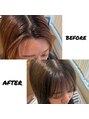 エール 生駒(aile Total Beauty Salon) 前髪クロスパーマ☆割れ癖を直しつつ自然な仕上がりに!