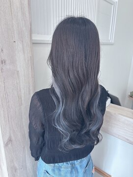 オーシー 志比口店(O'sea) イヤリングカラー×ブルーグレージュ