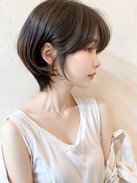 アグ ヘアー ネスト 茨木店(Agu hair nest) 大人ショートボブ 20代30代40代ヘア 小顔 大阪クビレ茨木