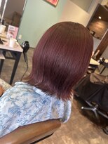 ステレオ ヘアデザイン 安城店(STEREO HAIR DESIGN)&nbsp;…ブリーチ無しピンクカラー(9月)…