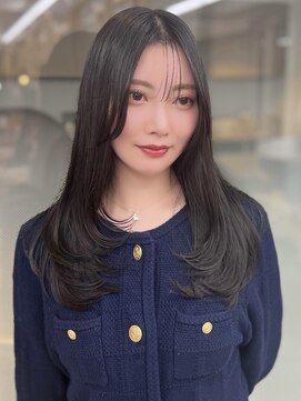 ソラ 広尾店(SORA) ロングレイヤーカット 前髪カット 2wayバング