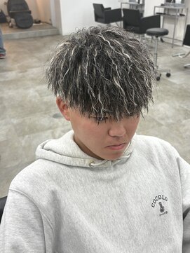 パイルツイスト×ホワイトメッシュ【TAIKI】