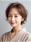 白髪ぼかし脱白髪染め似合わせカット40代50代60代