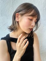 エル 横浜 ウエスト(eL 横浜 west) 前髪 イメチェン ピンクベージュ アンブレラカラー 髪質改善