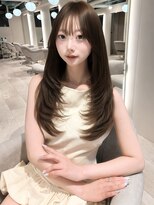 マインバイアフロートギンザ(MYNE by AFLOAT GINZA)&nbsp;レイヤーカット/顔周りカット/チョコブラウン/透明感カラー