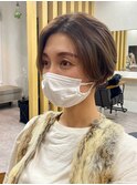 絶壁解消/30代40代50代/大人ショートボブ/アースカラー