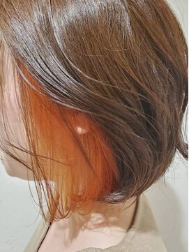 アフティ(afumty) 透明感オレンジ　ピアスカラー