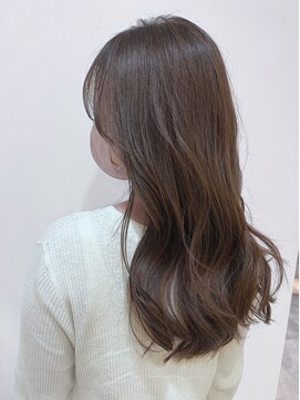 アイディール 心斎橋店(:ideal) 20代30代☆韓国ヘア☆黄色味を消すラベンダーアッシュロングヘア