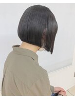 クオリス 上福岡店(QUALIS)&nbsp;縮毛矯正/前下がりストレートボブ/ミニボブ/黒髪/20代30代/小顔/