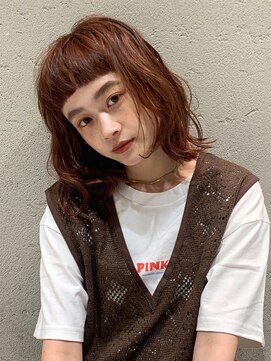 ミチオ ノザワ ヘアサロン ギンザ(Michio Nozawa HAIR SALON Ginza) ラフカールボブ/ブラウン/ぱっつん/ウルフ/小顔/10代20代30代