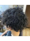 メンズ　波巻きスパイラルパーマ