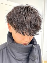 無造作波巻きスパイラルパーマツイストスパイラルパーママッシュ