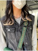 インナーカラー イヤリングカラー 春カラー 