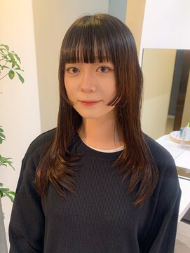 ロンドエニカ 大宮(Lond enika) 前髪パーマアッシュカラーレイヤーロンググレーベージュ[大宮]