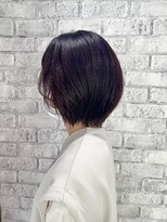 ベルポ(Bellpo)&nbsp;レッドブラウン×ショートボブ/カット/カラー/トリートメント