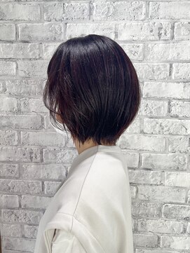 ベルポ(Bellpo) レッドブラウン×ショートボブ/カット/カラー/トリートメント