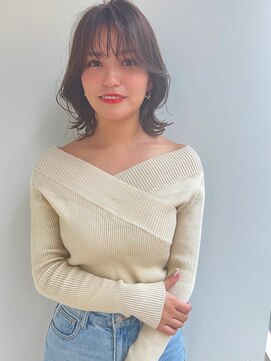 ミリ 久留米(miri..) NOBU 久留米 ボブ オリーブブラウン