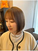 ハイライト×あごラインボブ