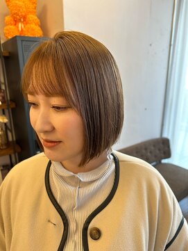 ループ(Loop) ハイライト×あごラインボブ