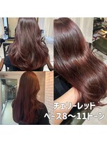 トリムバイエンヴィ(tlim by ENVY)&nbsp;ブリーチなしダブルカラー/チェリーレッド